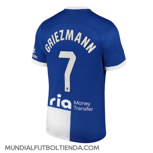 Camiseta Atletico Madrid Antoine Griezmann #7 Segunda Equipación Replica 2023-24 mangas cortas
